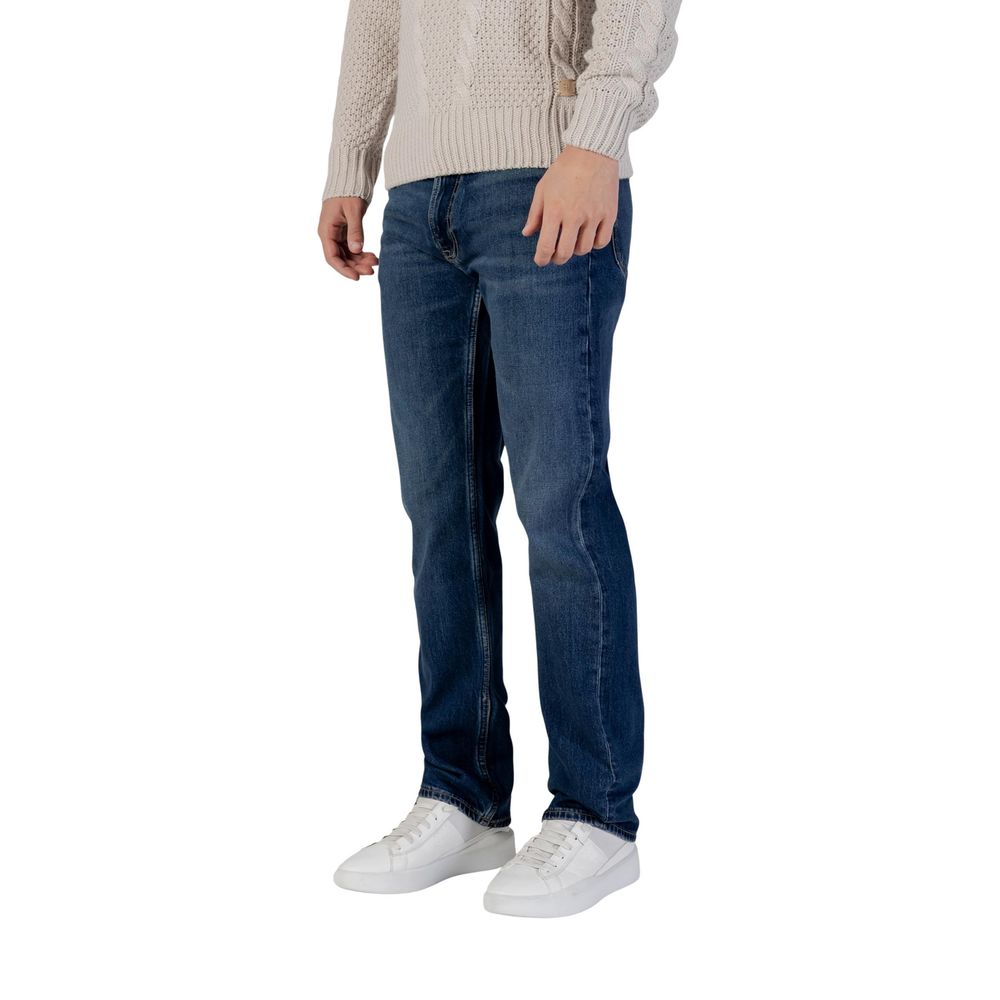 Black Cotton Relaxed Fit Jeans