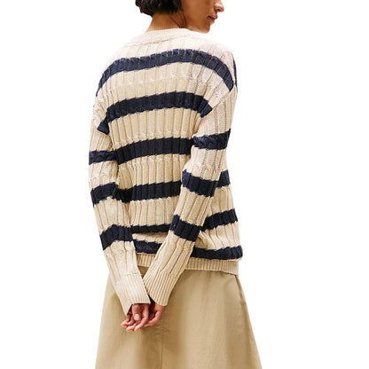 Beige Linen Sweatshirt