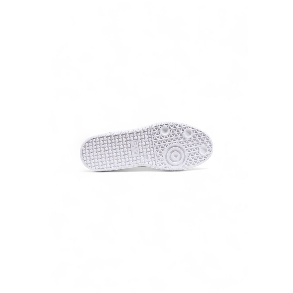 Black And White Leather Athletic Sneakers