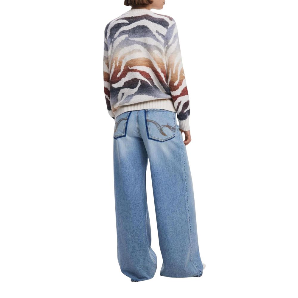 Cream Marabou Sweatshirt