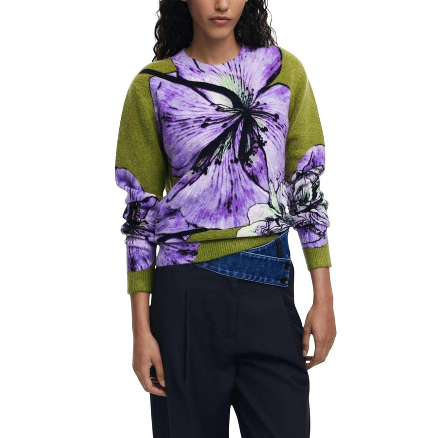 Purple Marabou Sweatshirt