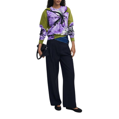 Purple Marabou Sweatshirt