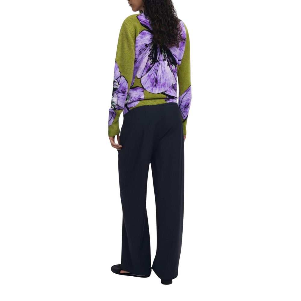 Purple Marabou Sweatshirt