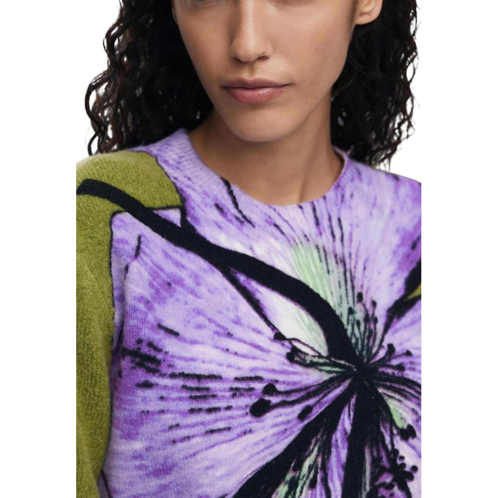 Purple Marabou Sweatshirt