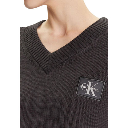 Black Cotton Sweatshirt