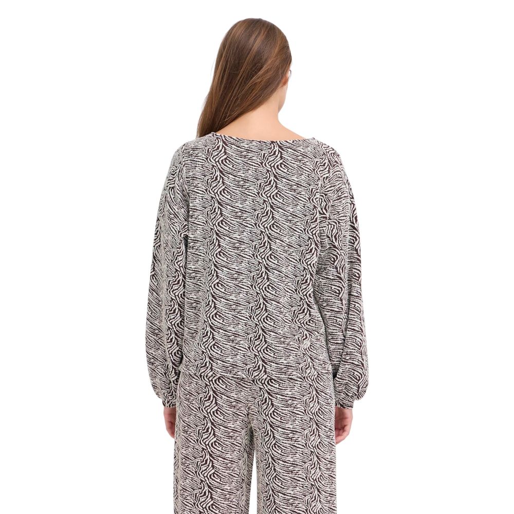 Brown Polyester Sweatshirt