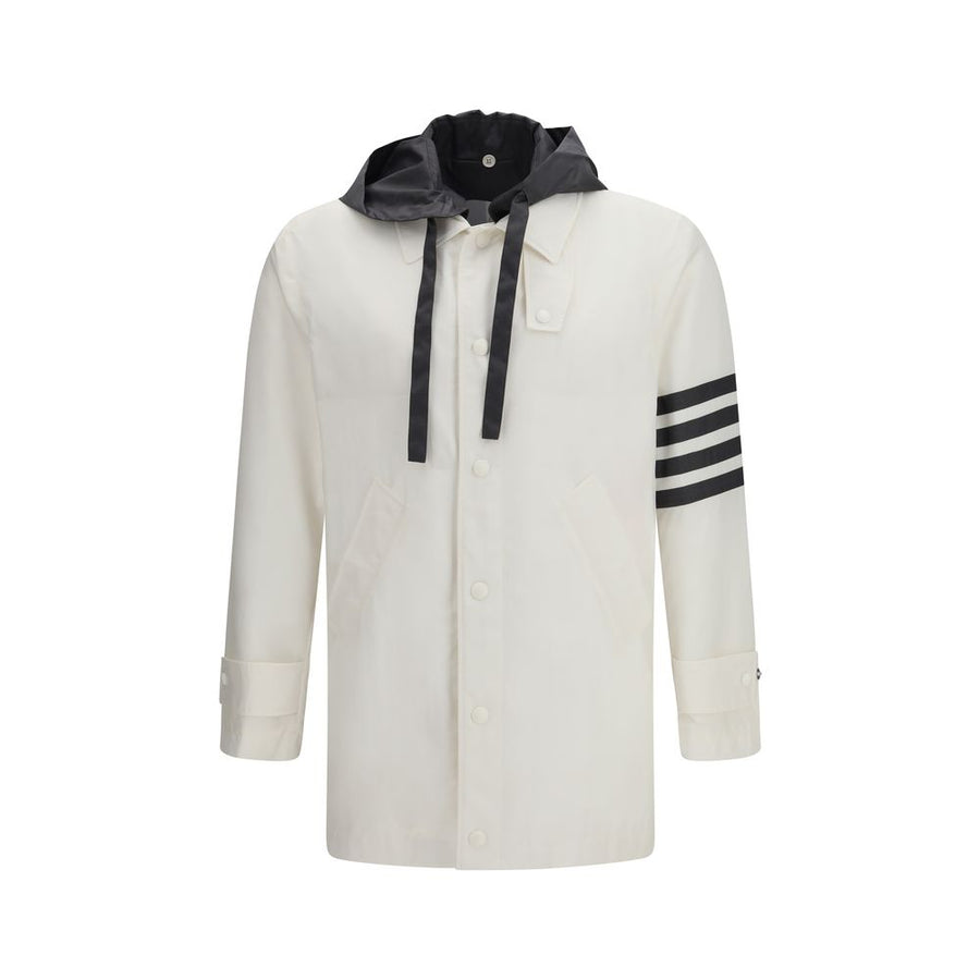 White Polyamide Sweatshirt
