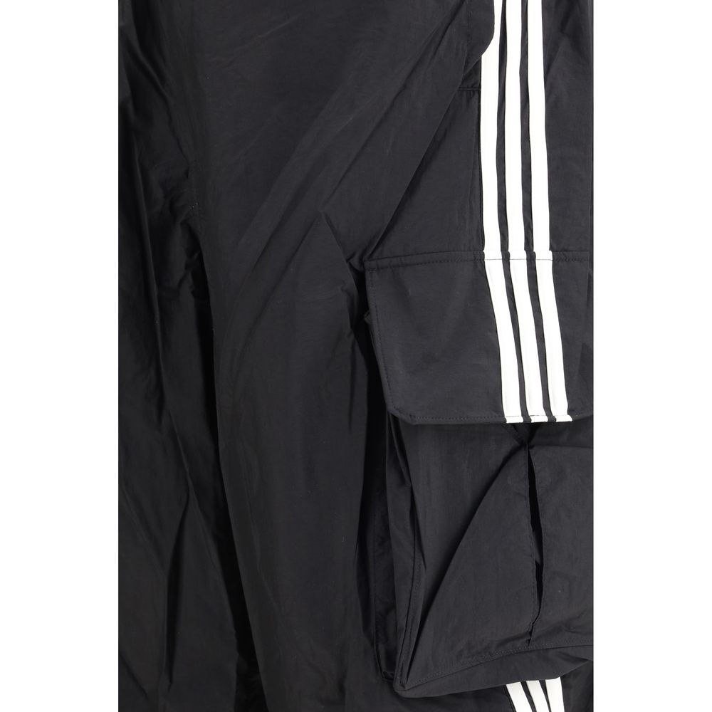 Black Polyamide Cargo Pants