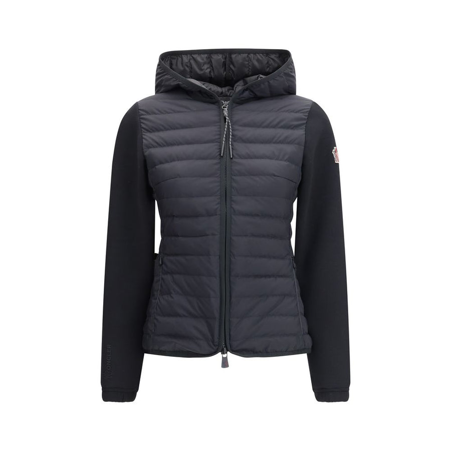 Black Polyamide Full-Length Jacket