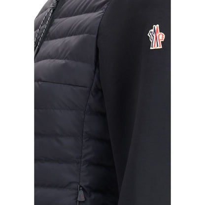 Black Polyamide Full-Length Jacket