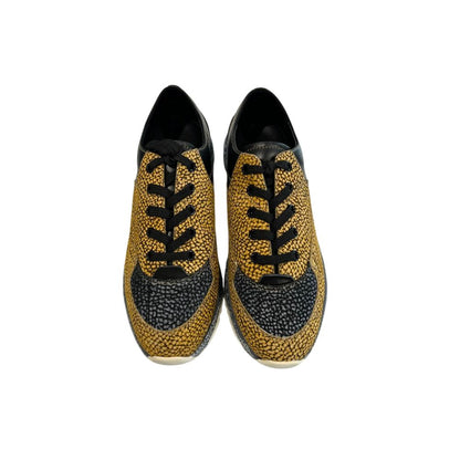 Beige Leather Women Sneaker