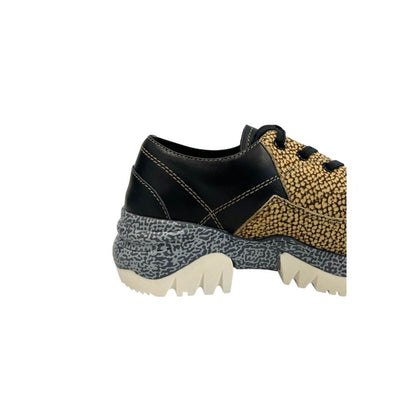 Beige Leather Women Sneaker