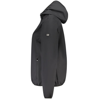 Black Polyester Women's Jacket