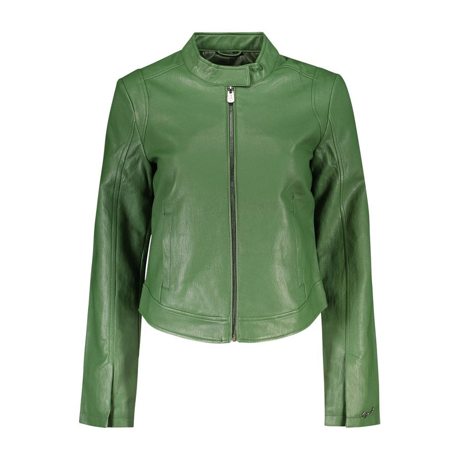 Verde Poliuretano Women Jacket