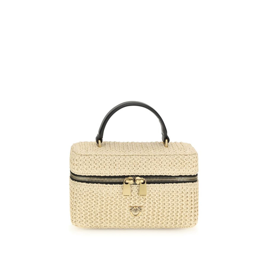 Beige Raffia Handbag