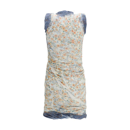 Multicolor Cotton Casual Dress