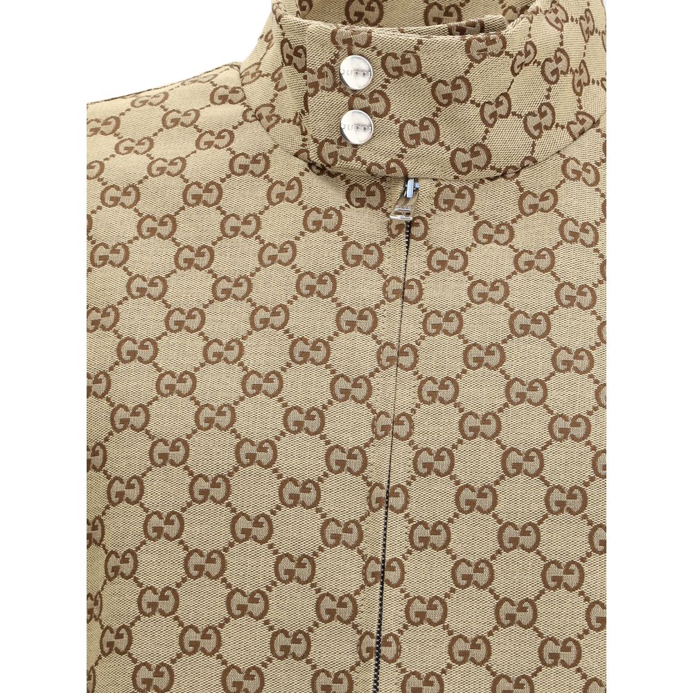 Beige Cotton Shell Jacket