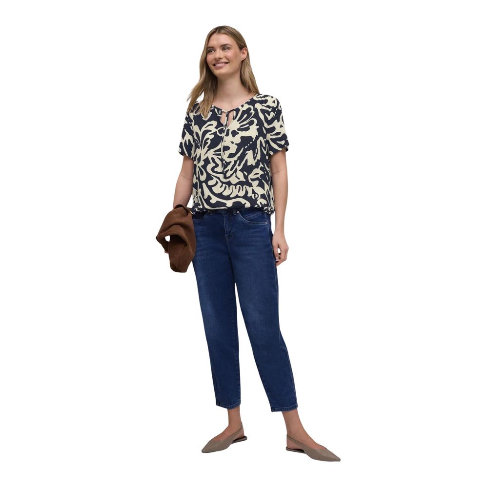 Blue Viscose Blouse