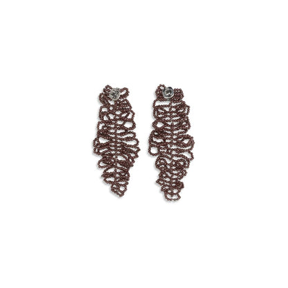 Bordeaux Silver Earrings