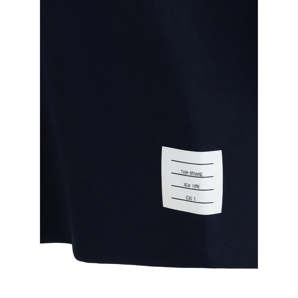 Blue Cotton Polo Shirt