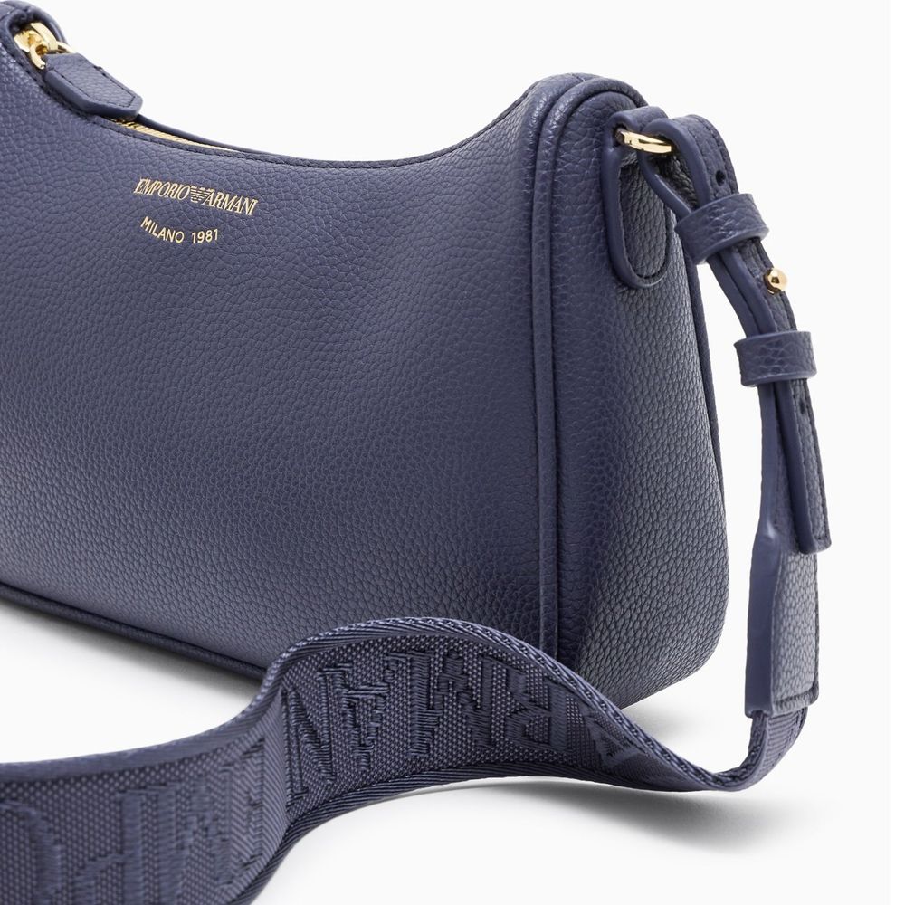 Blue Polyethylene Shoulder Bag