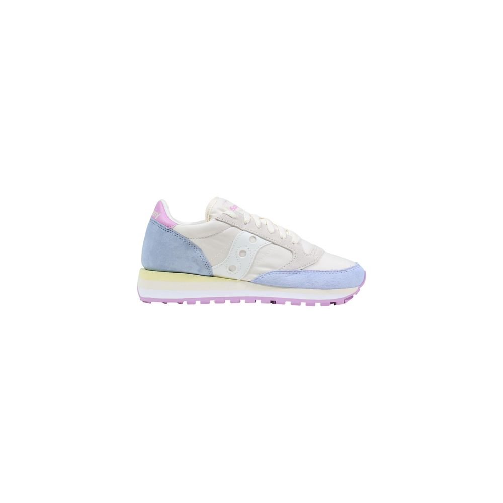 Cream Suede Leather Athletic Sneakers