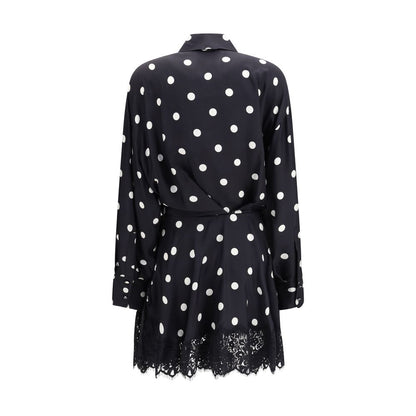 Black Silk Casual Dress