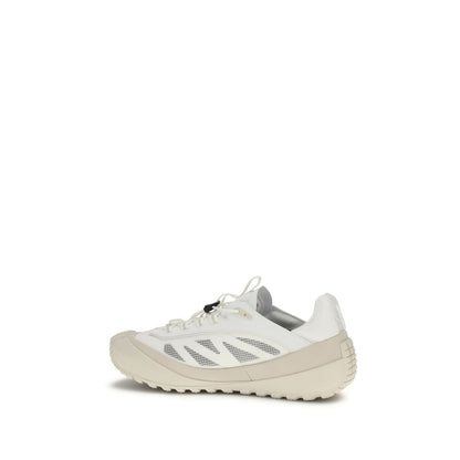 White Polyamide Athletic Sneakers