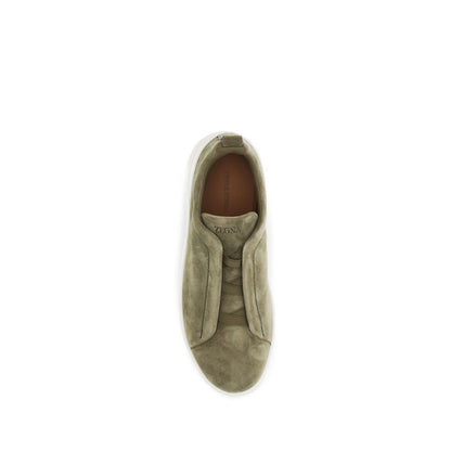 Bicolor Calf Leather Bos Taurus Low Top Sneakers