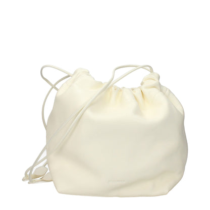 Beige Leather Shoulder Bag