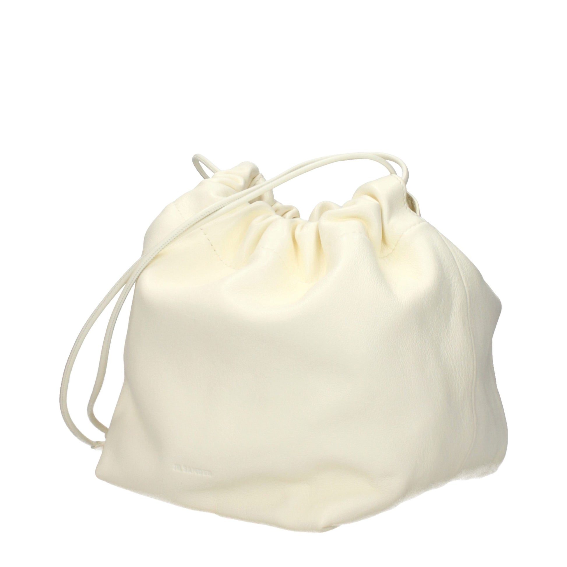 Beige Leather Shoulder Bag