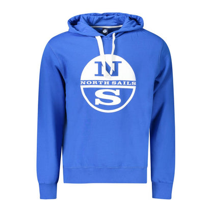 Blue Cotton Men's Hoodie
