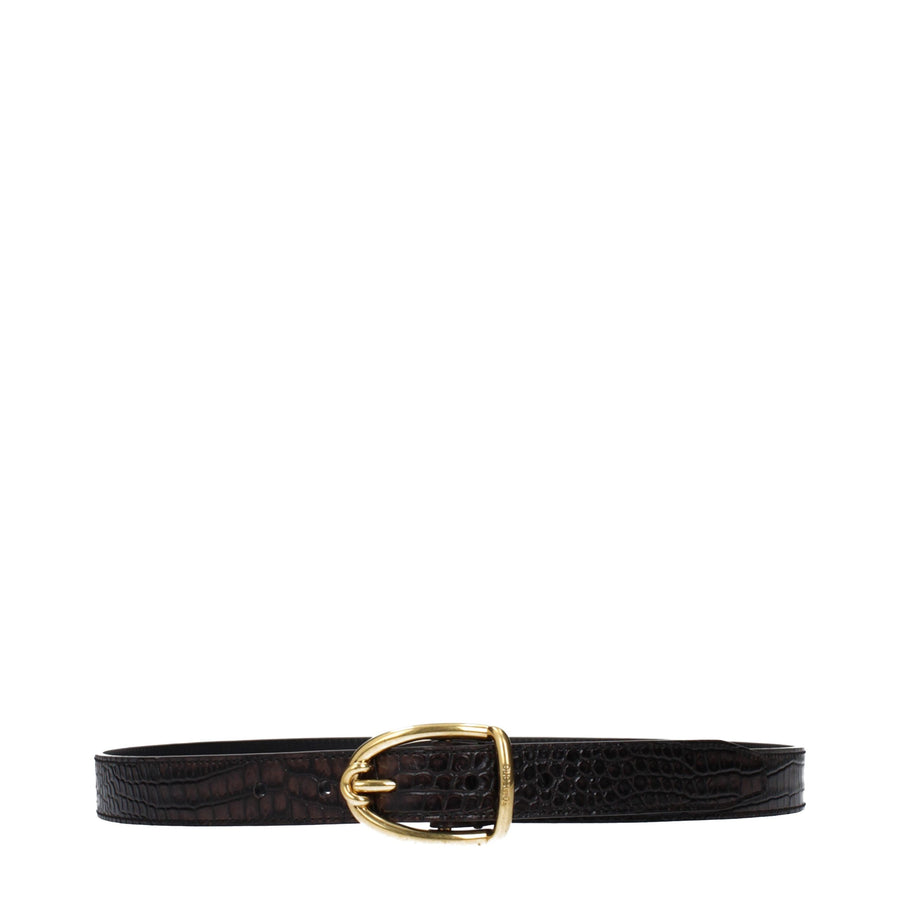 Brown Leather Regular Belt