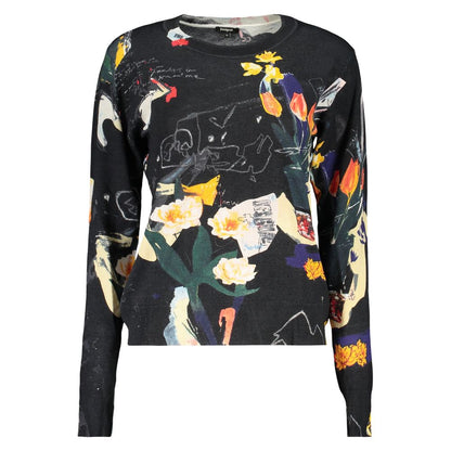 Black Viscose Women's Sweater