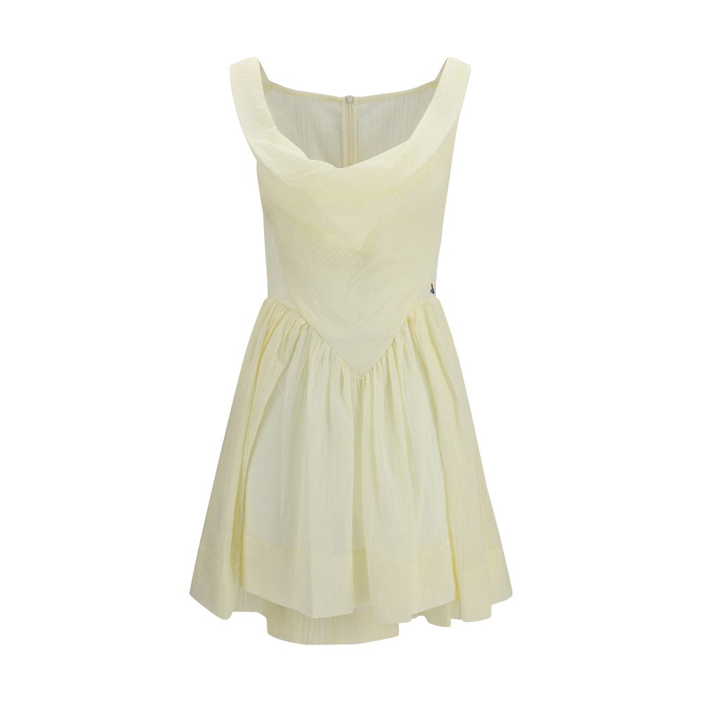 Beige Cotton Casual Dress