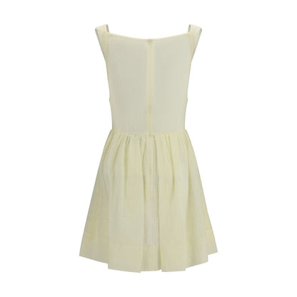 Beige Cotton Casual Dress