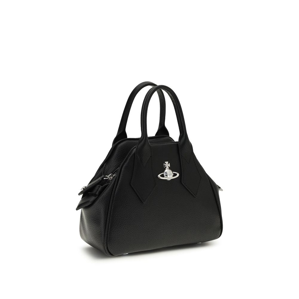 Black Polyurethane Handbag