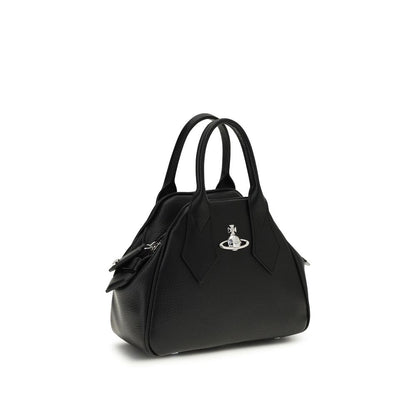 Black Polyurethane Handbag