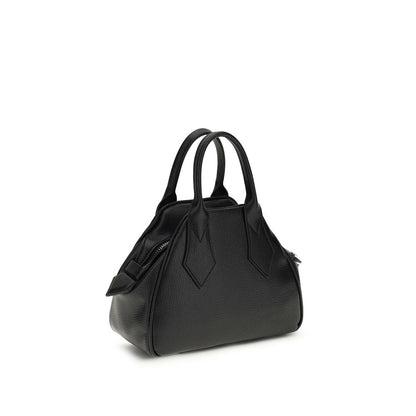 Black Polyurethane Handbag