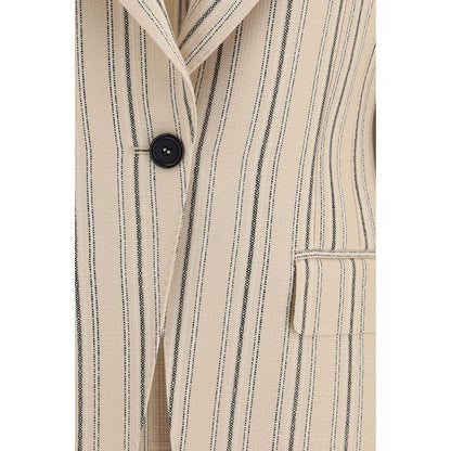 Multicolor Viscose Full-Length Jacket