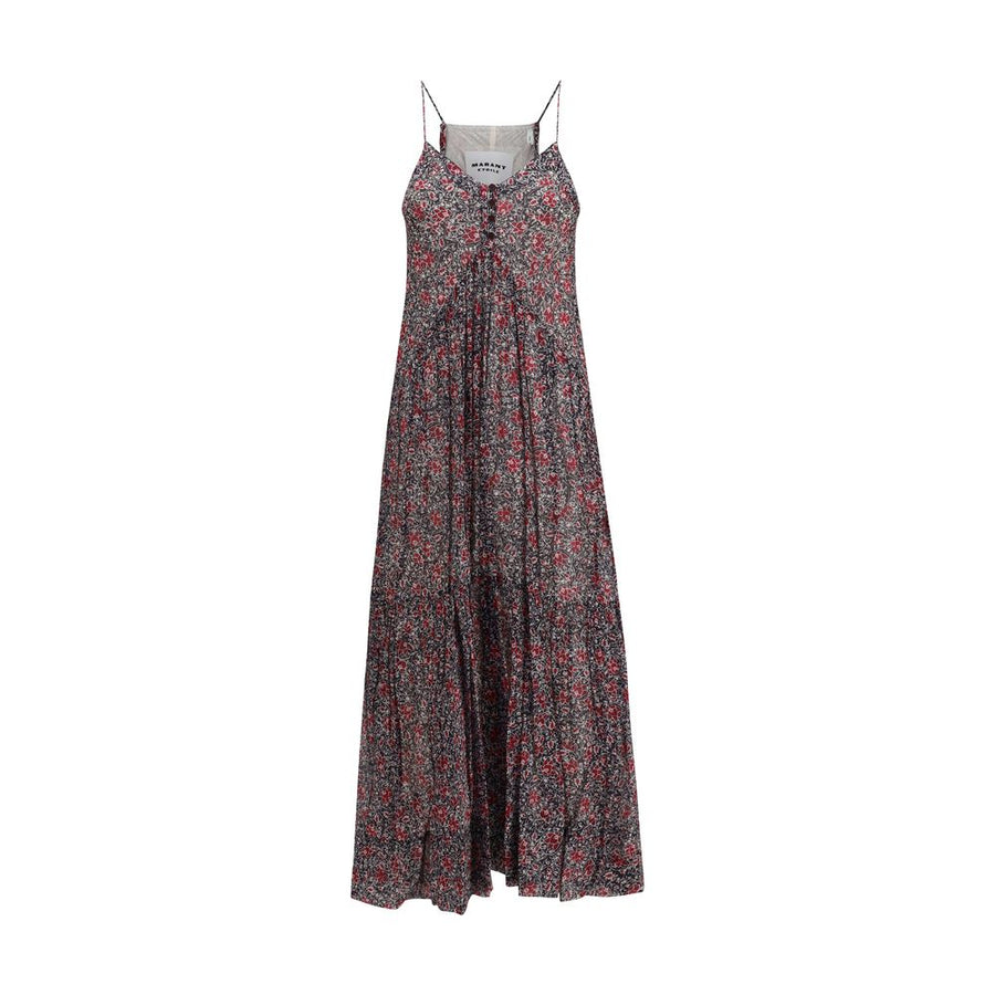 Purple Cotton Casual Dress