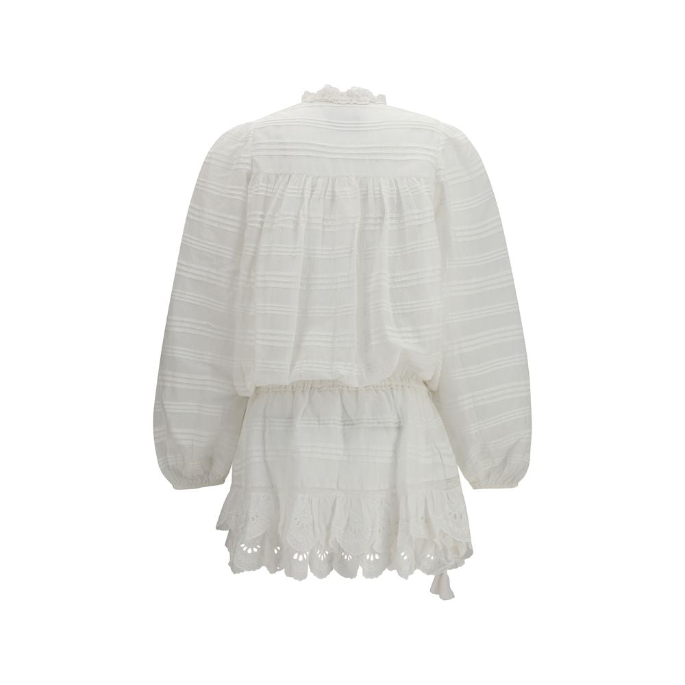 White Cotton Casual Dress