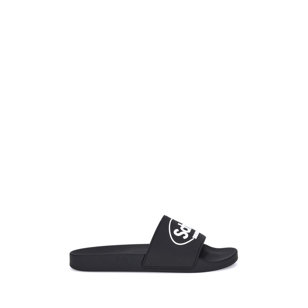 Black Rubber Sandals