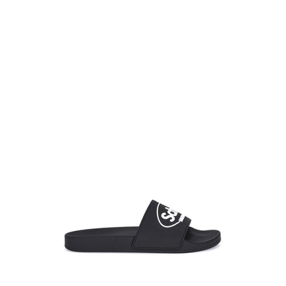 Black Rubber Sandals