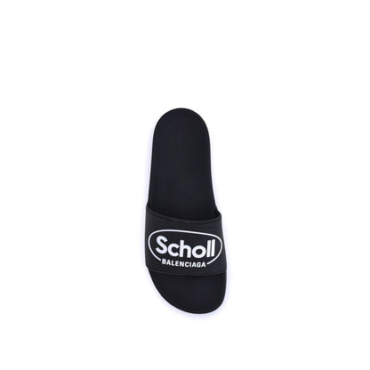 Black Rubber Sandals
