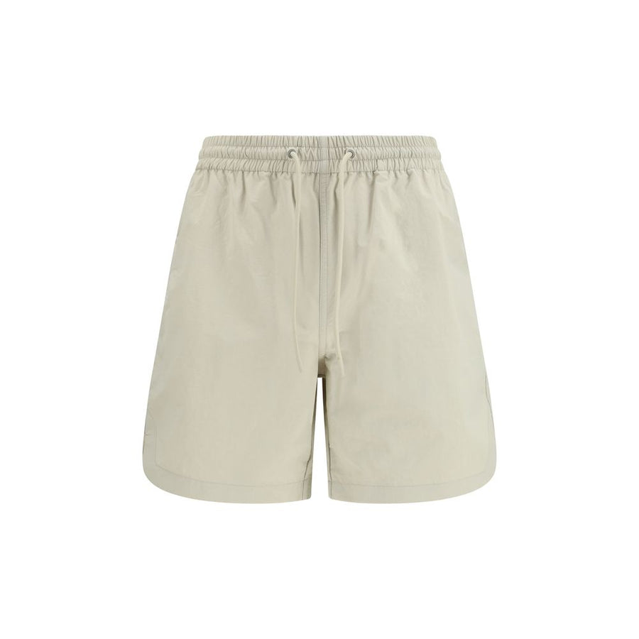 Beige Nylon Bermuda Shorts