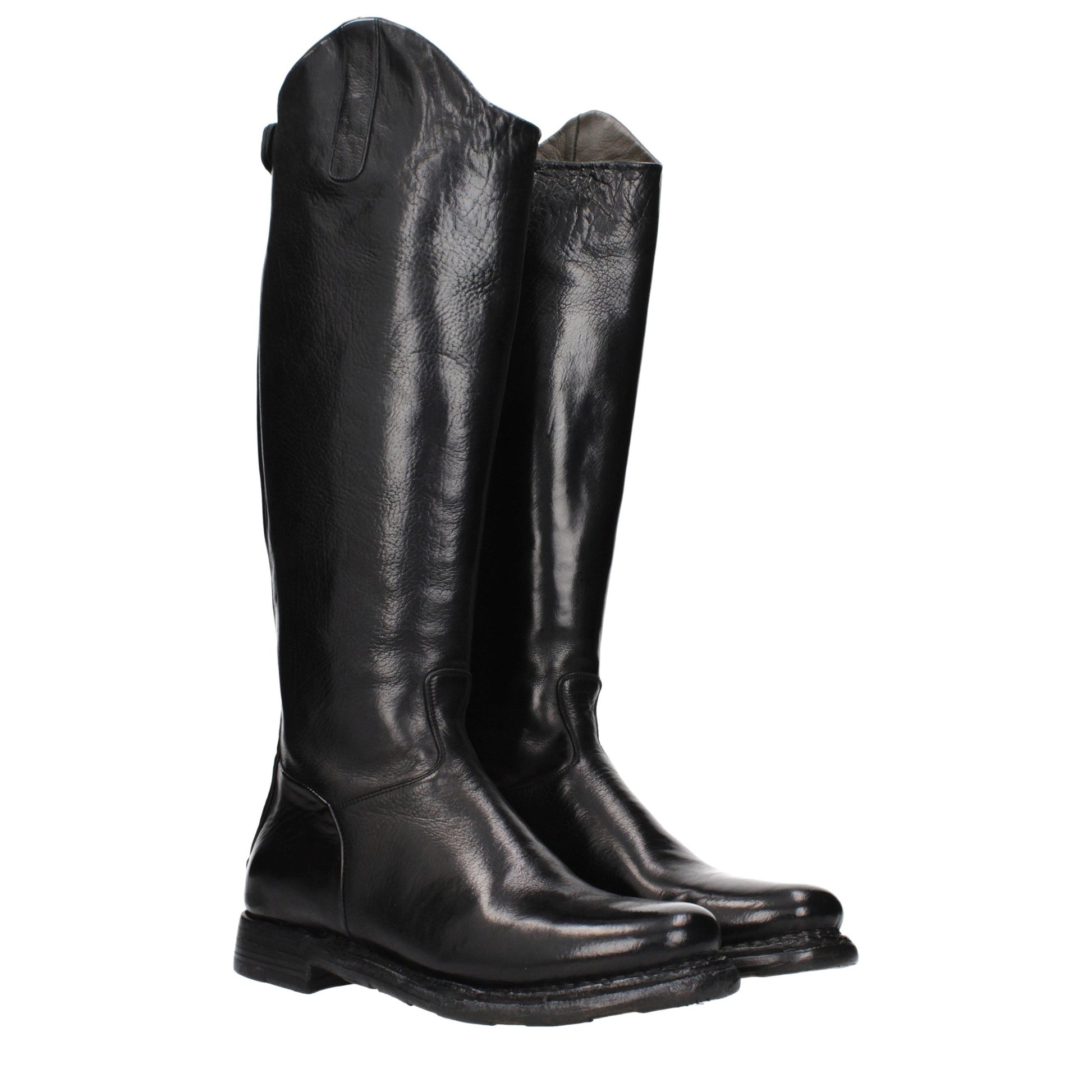 Black Leather Over The Knee