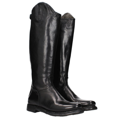 Black Leather Over The Knee