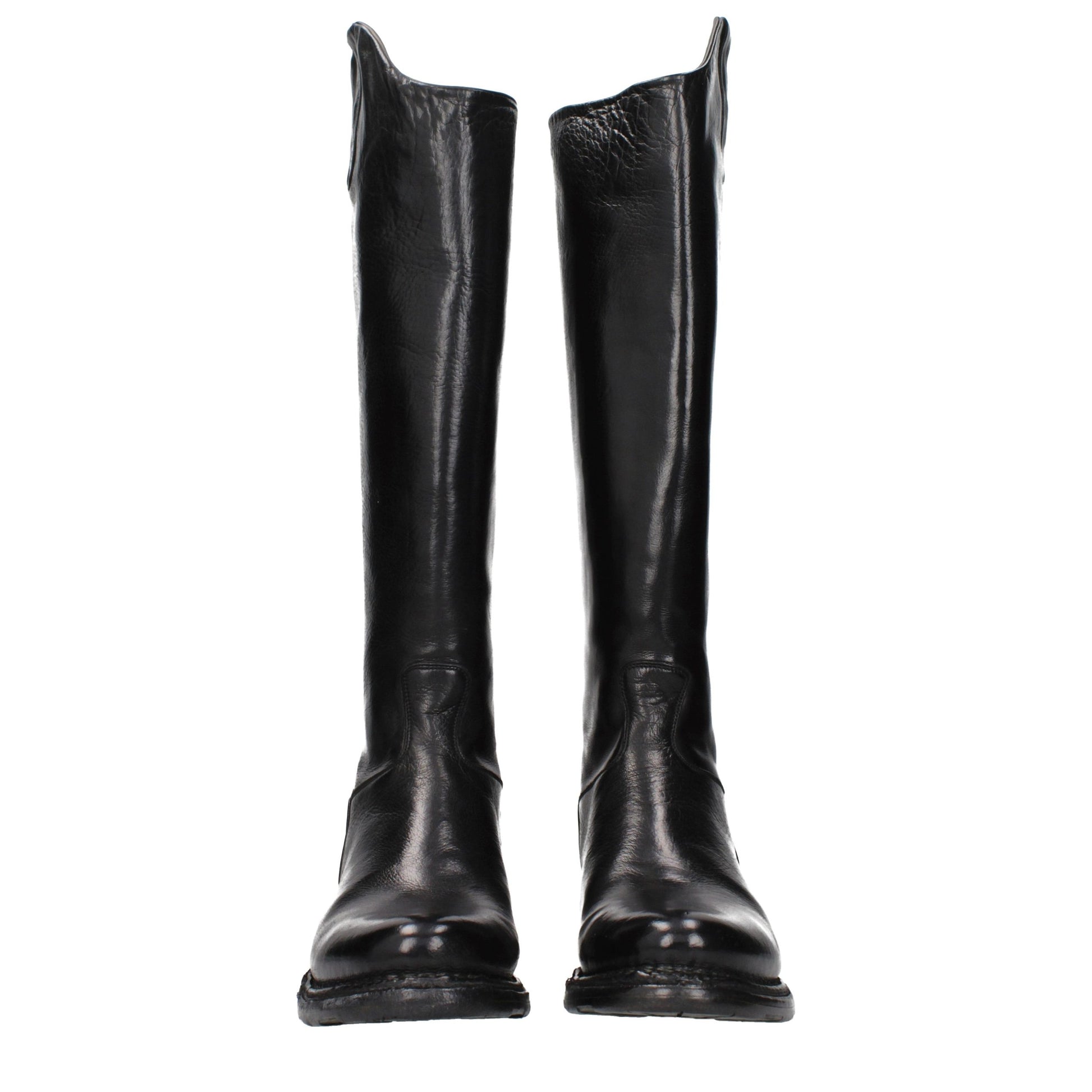 Black Leather Over The Knee