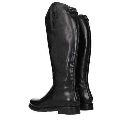 Black Leather Over The Knee